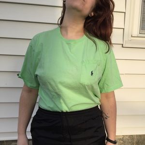 Polo by Ralph Lauren Green Pocket Tee Vintage